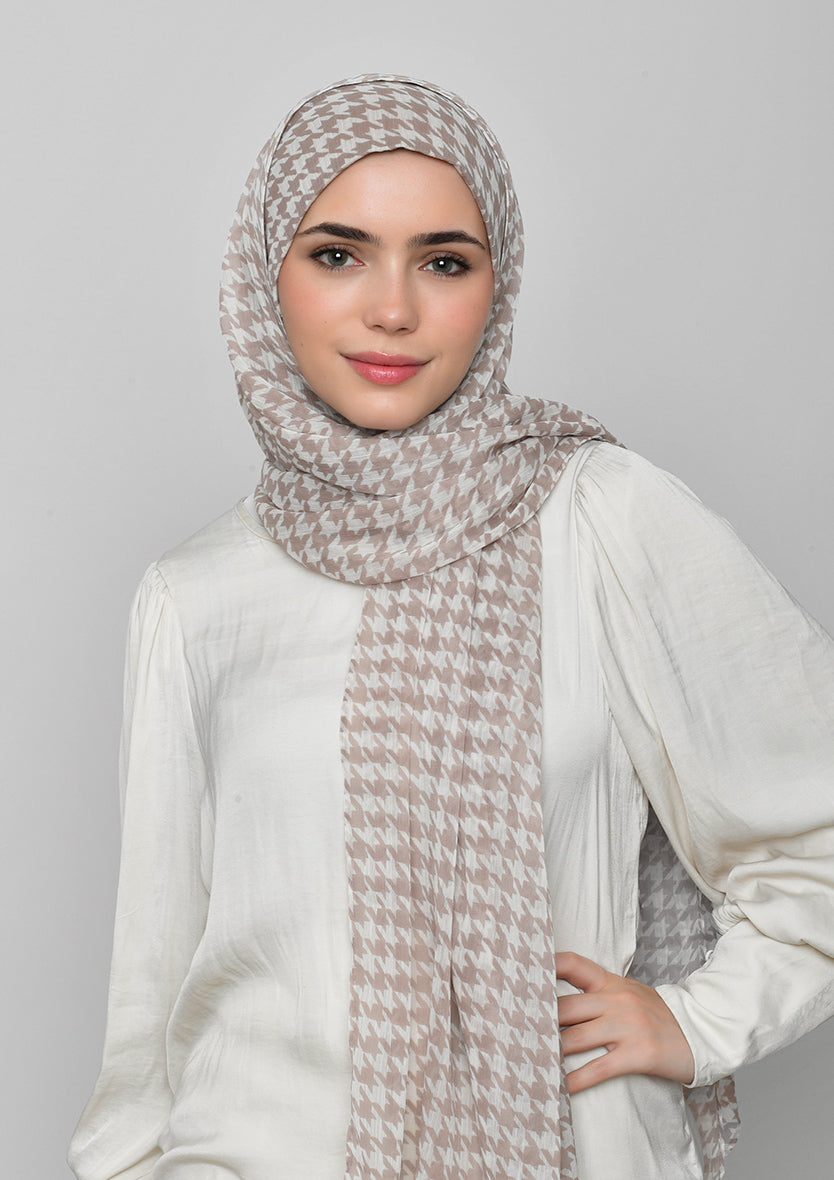 Houndstooth Beige