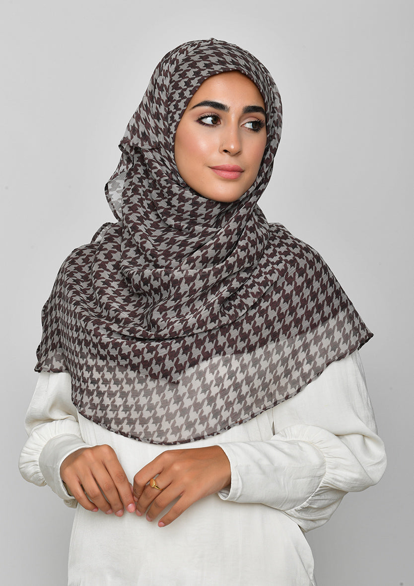 Houndstooth Brown