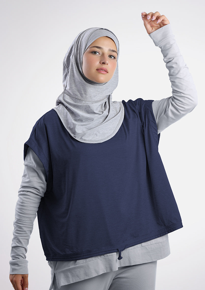 Navy/Light Gray Reversible