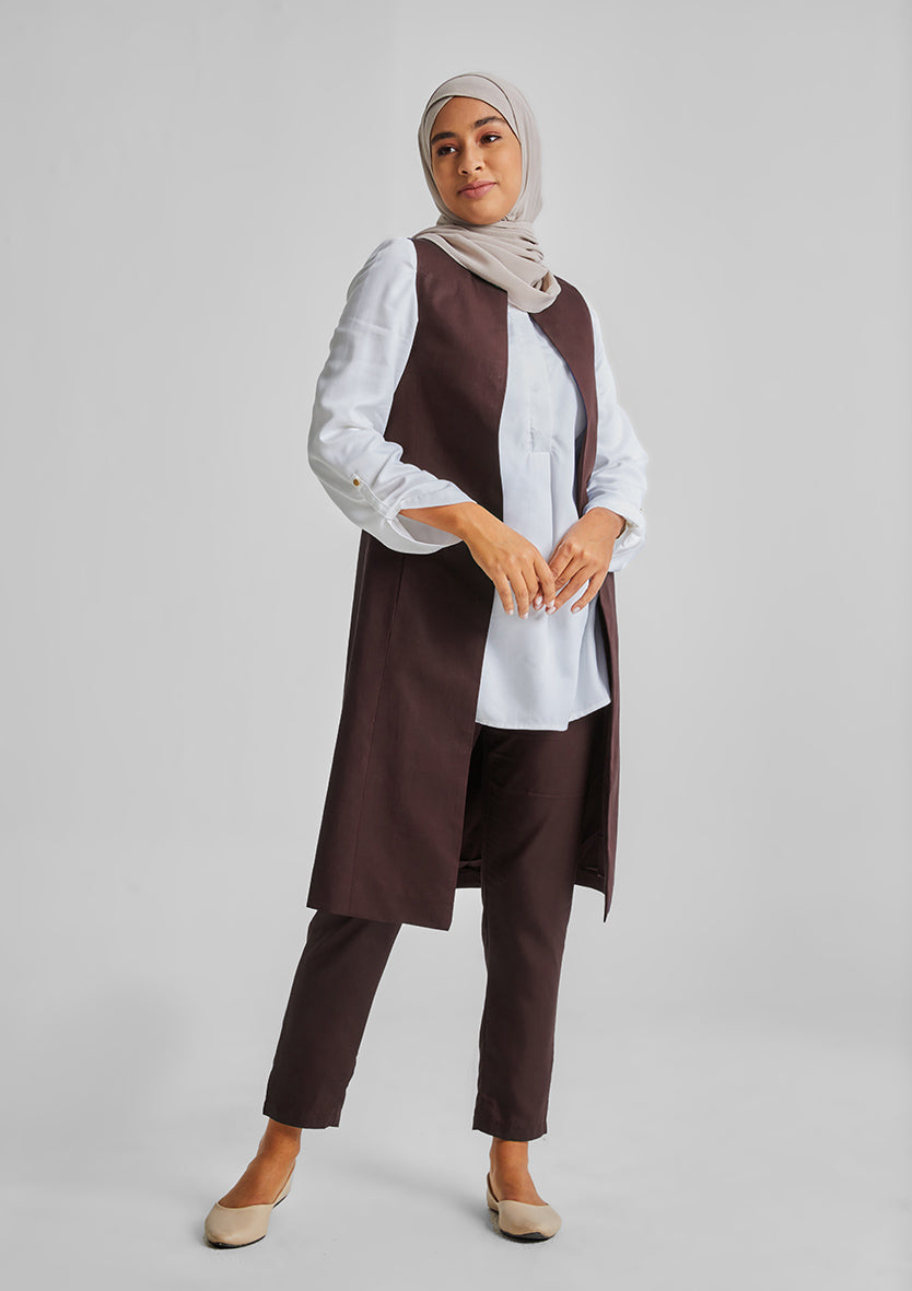 TENCEL Long Waist Coat