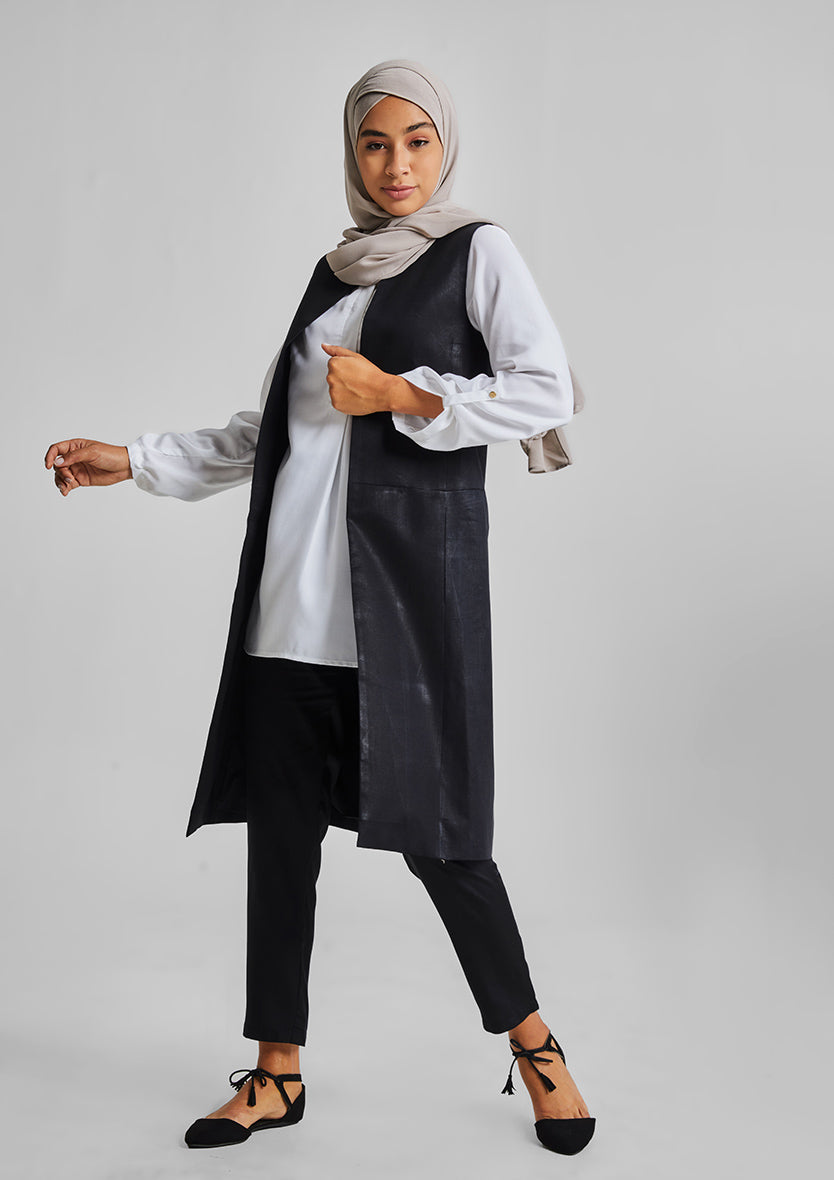 TENCEL Long Waist Coat