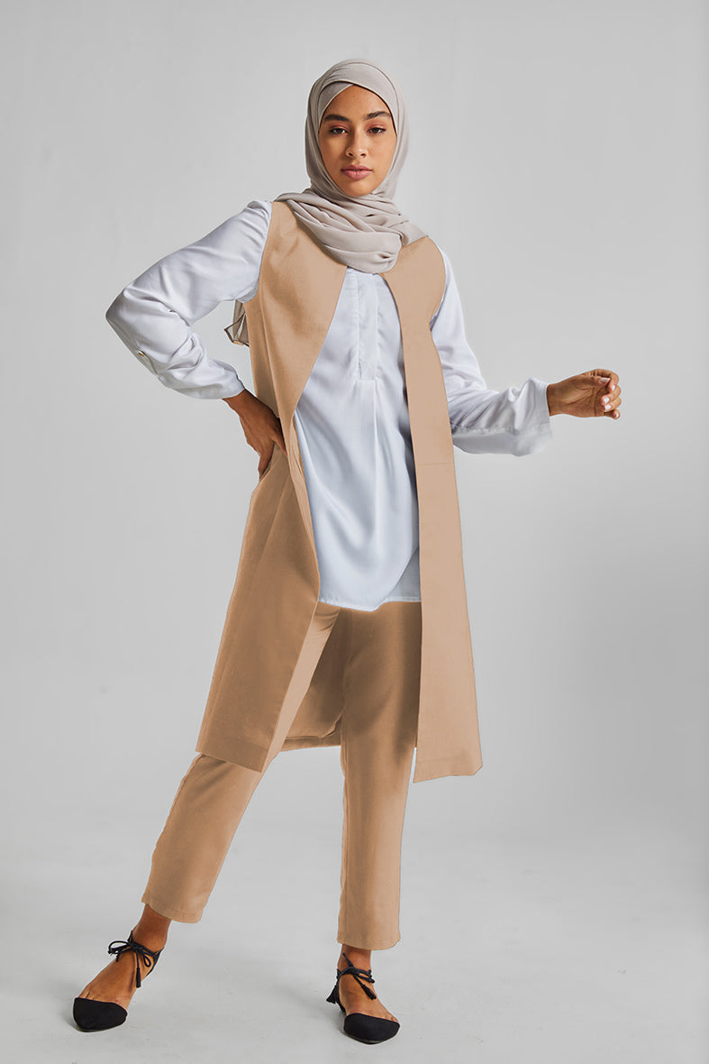 TENCEL Long Waist Coat