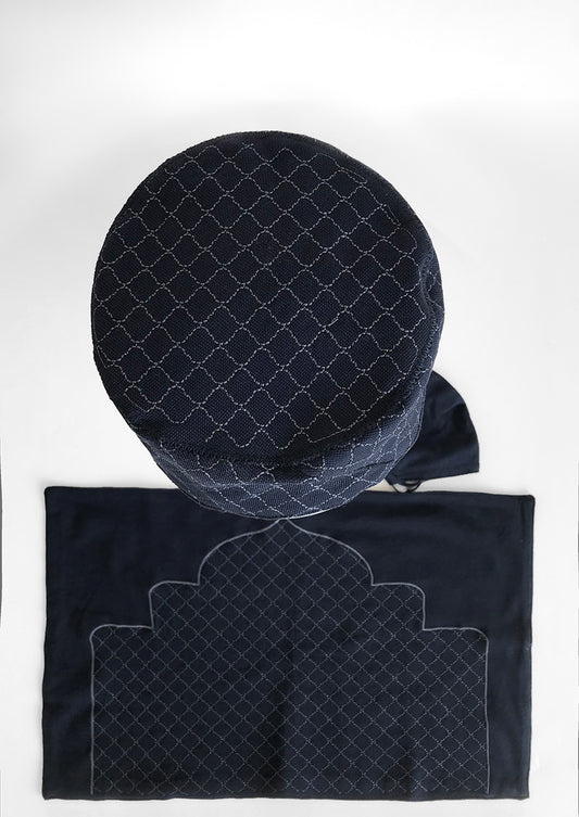 MEN PRAYER SET Casa Blanca Navy