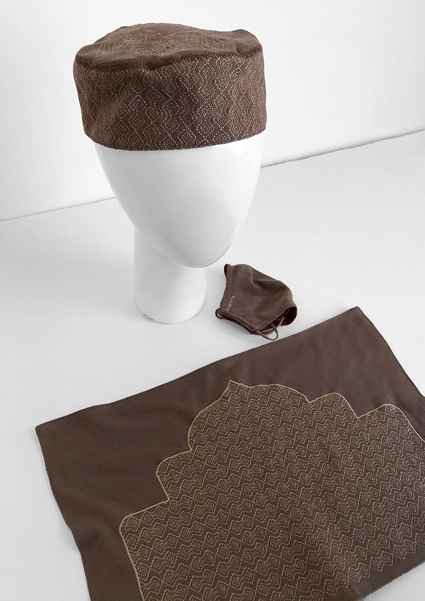 MEN PRAYER SET Dar El Salam Deep Taupe