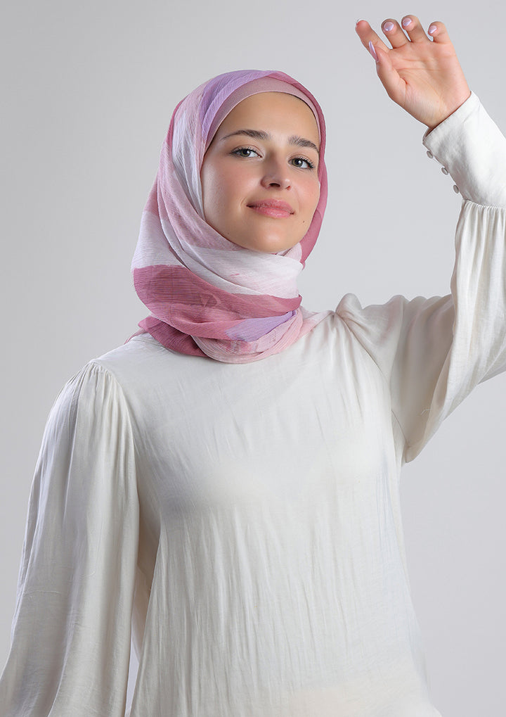 shawl nikah off white