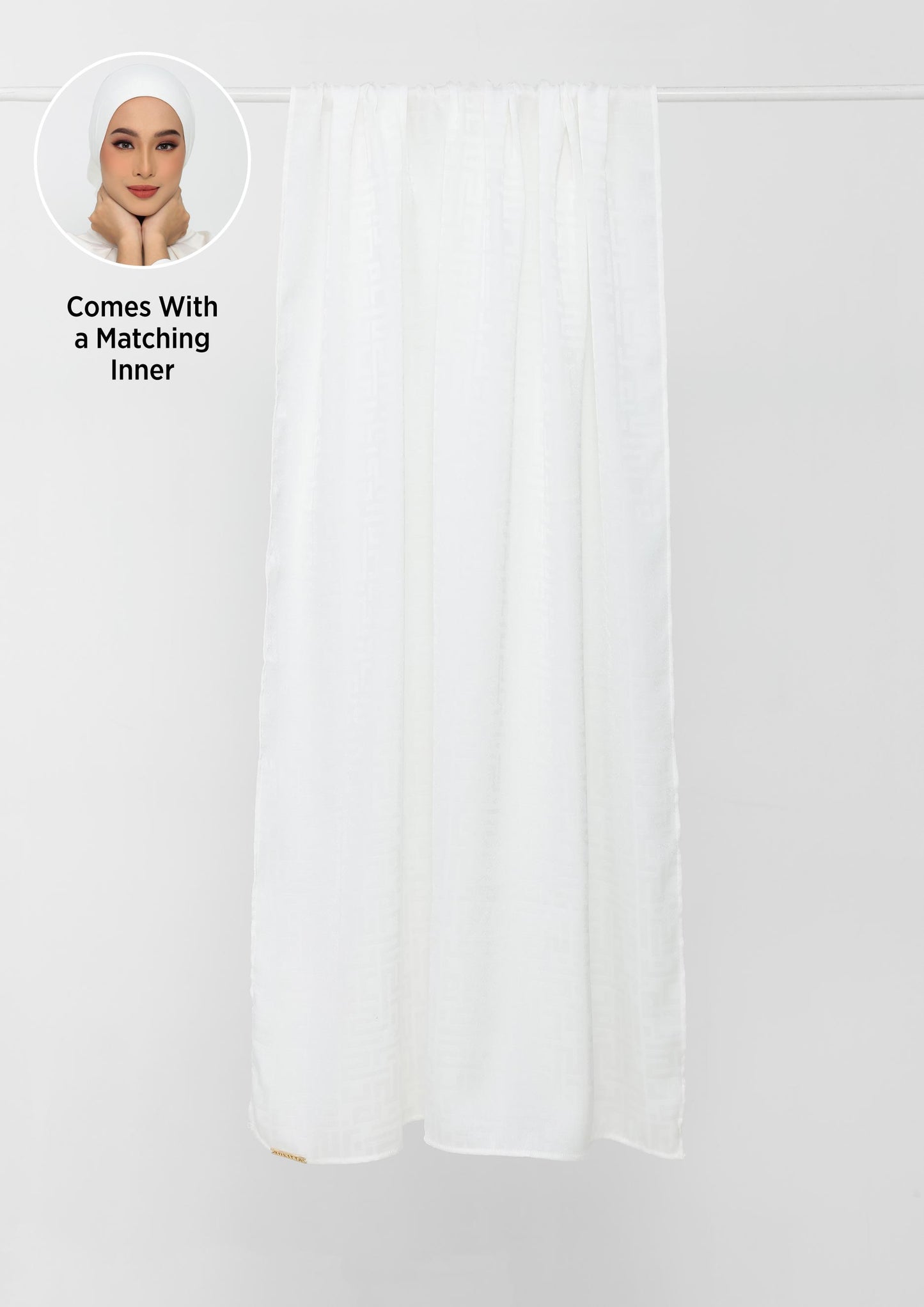 Jacquard Monogram White