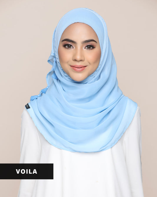 PLAIN WITH TASSELS Dusk Blue