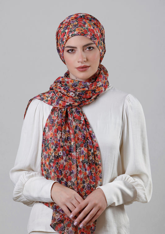 Flower Wall Cap Shawl